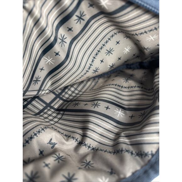 LUG - Super Coupe Convertible Crossbody Bag , Blue Quilted Snowflakes Design - Picture 8 of 9